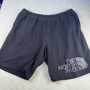 The North Face Men's Graphic Logo Fleece Shorts Black Size XL